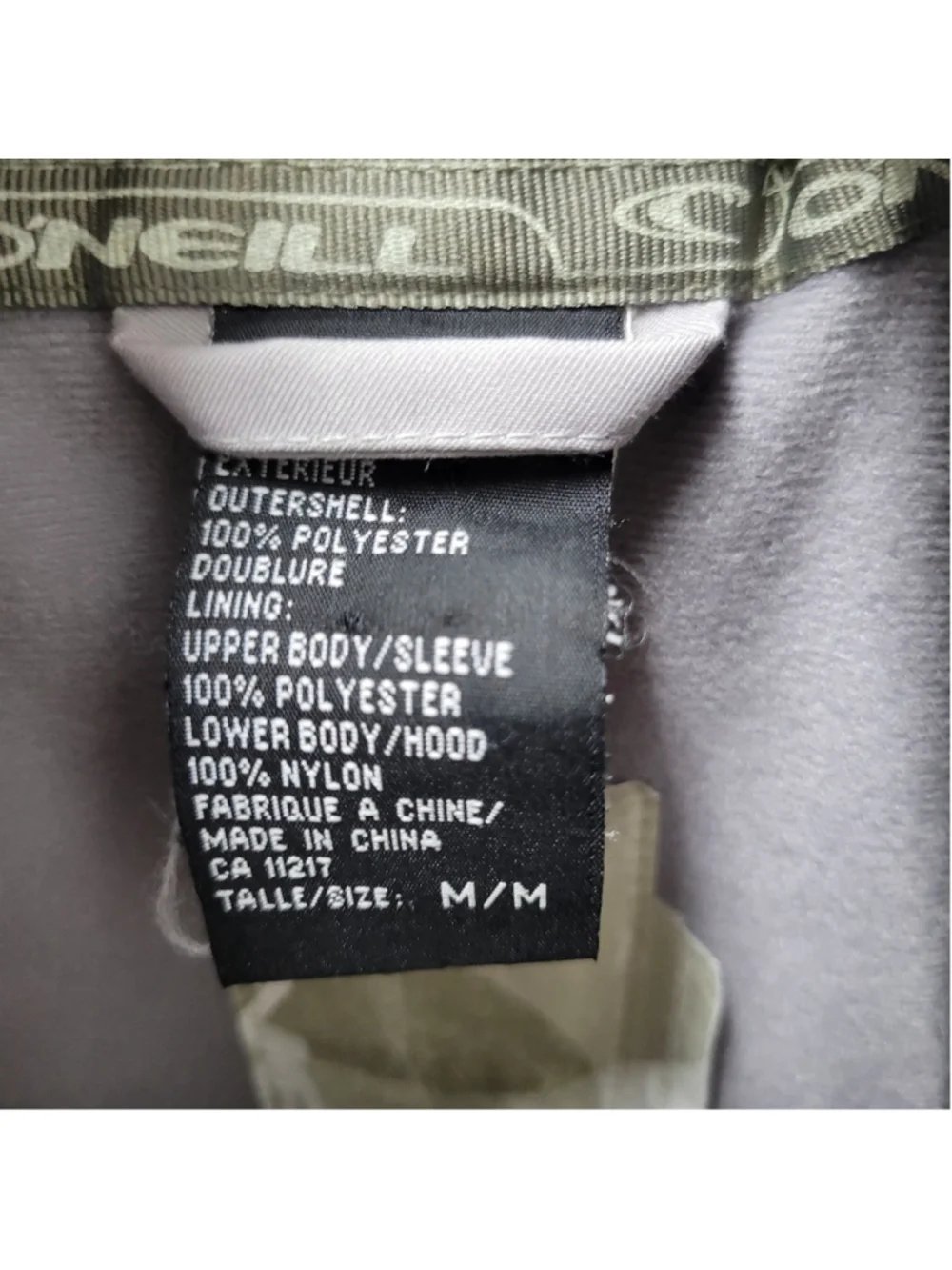 O’Neill Men's Beige Long-Sleeves High-Neck Insulated Ski Snowboard jacket Medium